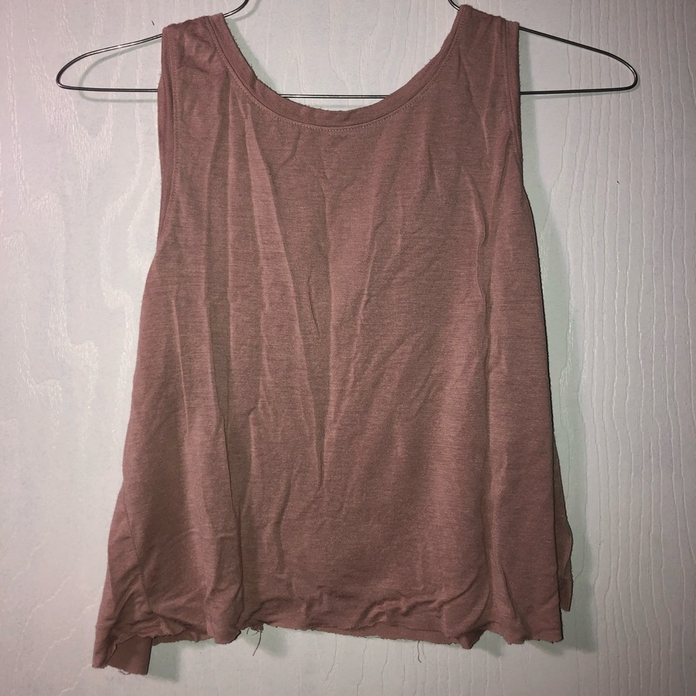 Brown Halogen Cut Crop Top